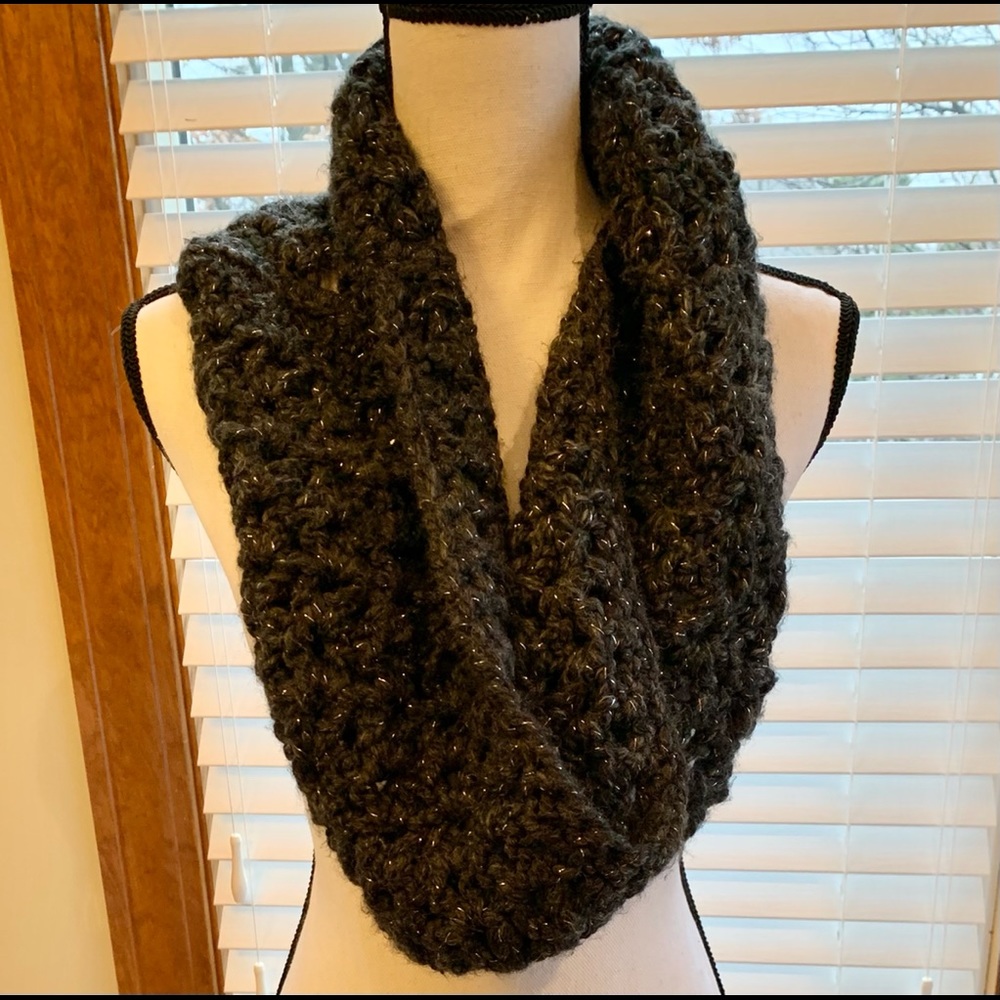 Hand Crocheted Infinity Scarf - Picture 3 of 6
